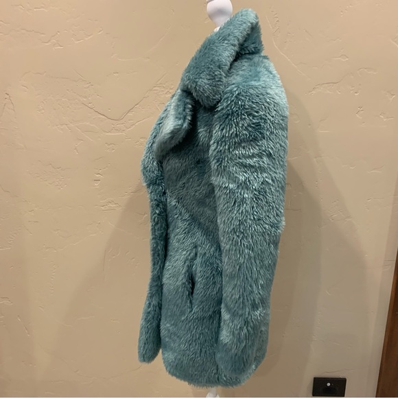 Nonat Luxury Coats "Margot Short Coat", Color: Teal, Size S - Picture 4 of 9